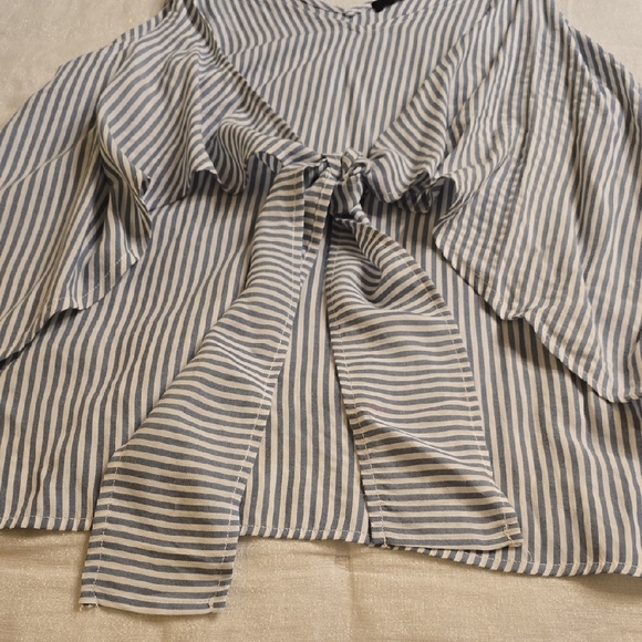 Doe & Rae Blue and White Striped Camisole - Picture 7 of 12